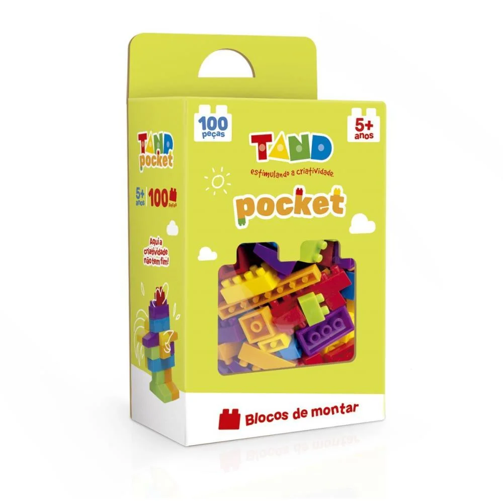 BRINQUEDO PARA MONTAR TAND POCKET 100 PECAS TOYSTER (UNIDADE) - imagem 2