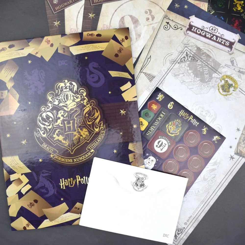PAPEL DE CARTA DECORADO HARRY POTTER C/PASTA E CARTAS DAC (PACOTE) - imagem 7