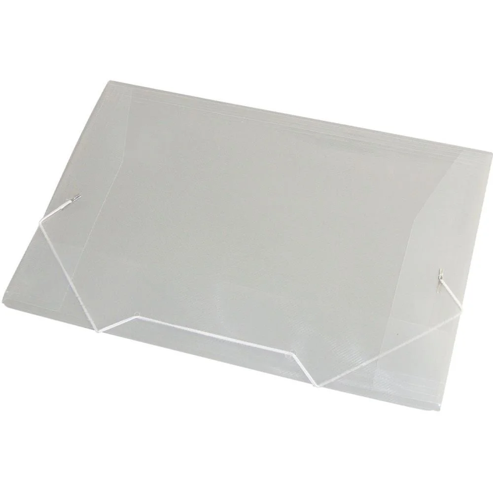 PASTA ABA ELASTICA PLASTICA OFICIO CRISTAL ACP (PCT.C/10) - imagem 2