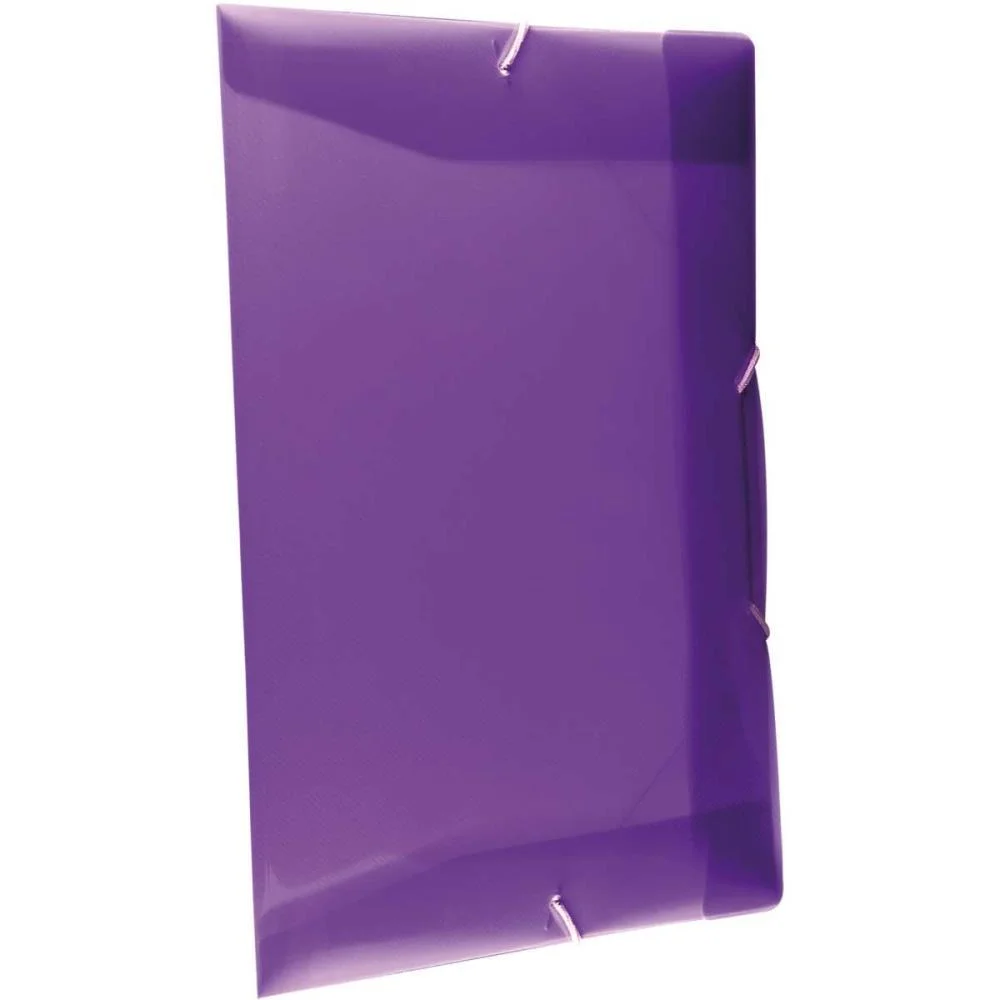 PASTA ABA ELASTICA PLASTICA OFICIO ROXA DELLOLINE DELLO (PCT.C/10) - imagem 2