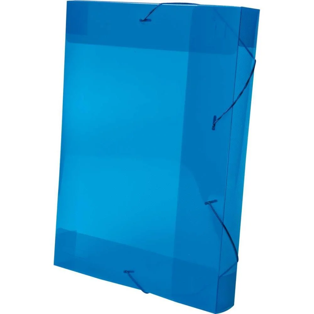 PASTA ABA ELASTICA PLASTICA OFICIO 40MM AZUL DELLOLINE DELLO (PCT.C/10) - imagem 2