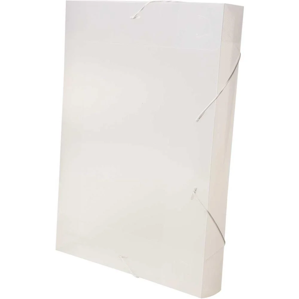 PASTA ABA ELASTICA PLASTICA OFICIO 55MM CRISTAL DELLOLINE DELLO (PCT.C/10) - imagem 3