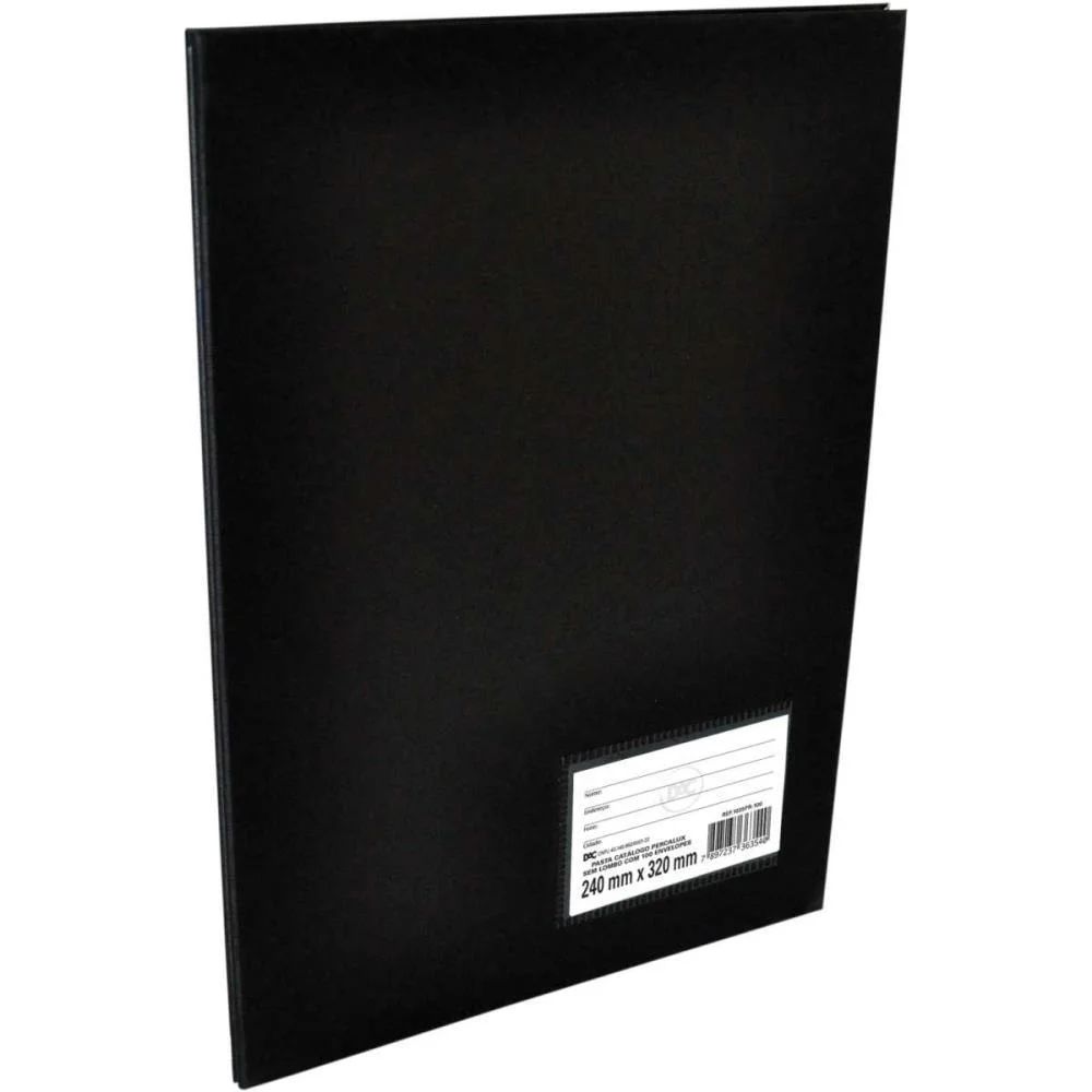 PASTA CATALOGO PERCALUX OFICIO 10 ENV. MEDIOS PRETA DAC (PCT.C/02) - imagem 3