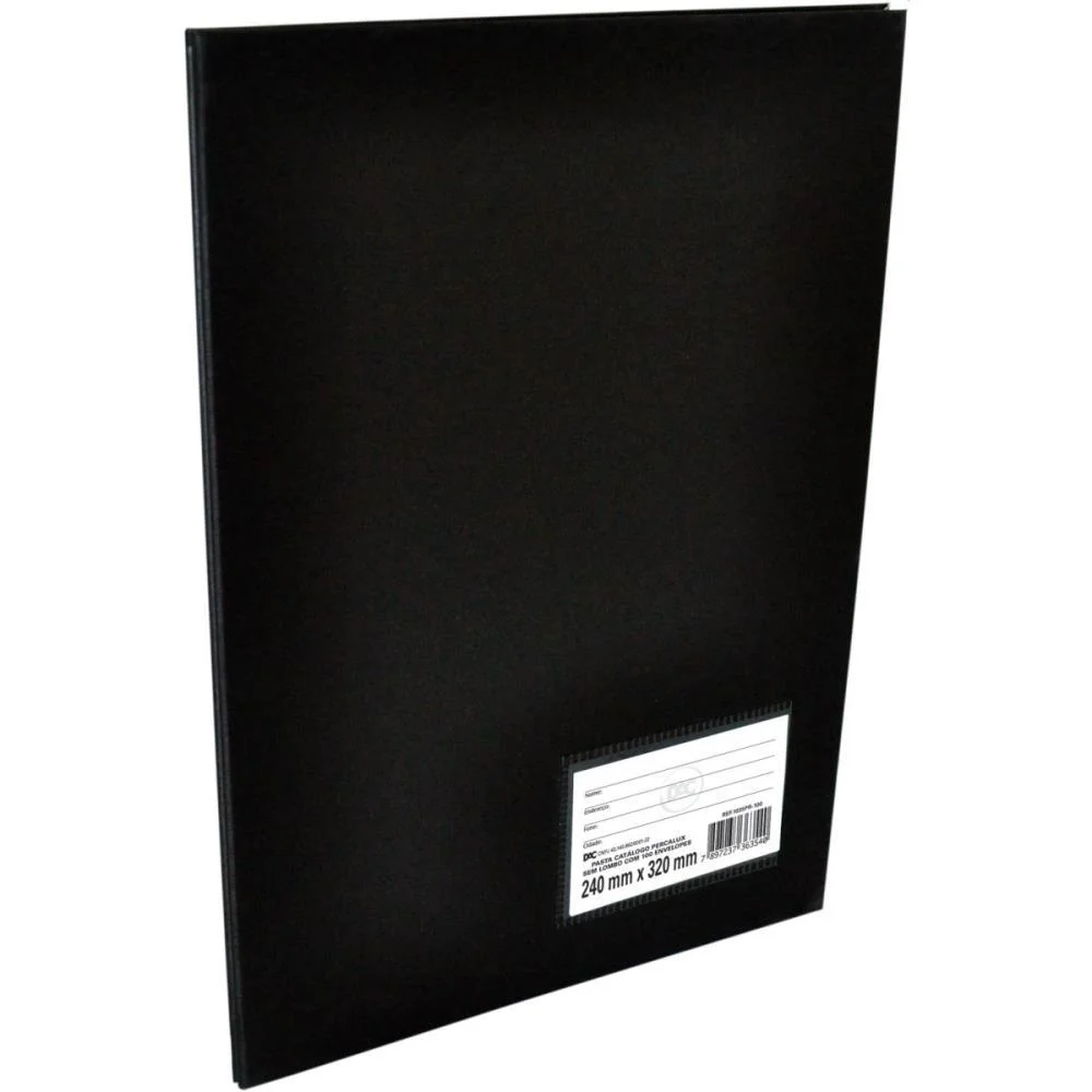 PASTA CATALOGO PERCALUX OFICIO 50 ENV. MEDIOS PRETA DAC (UNIDADE) - imagem 2