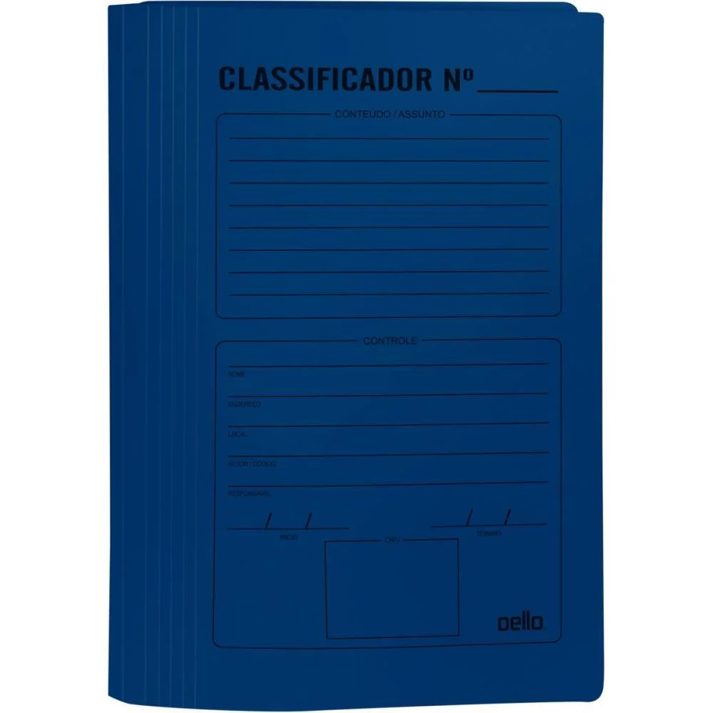 PASTA CLASSIFICADOR RAPIDO PLASTICA COM GRAMPO E IMPRESSA DELLO (PCT.C/10) - imagem 4