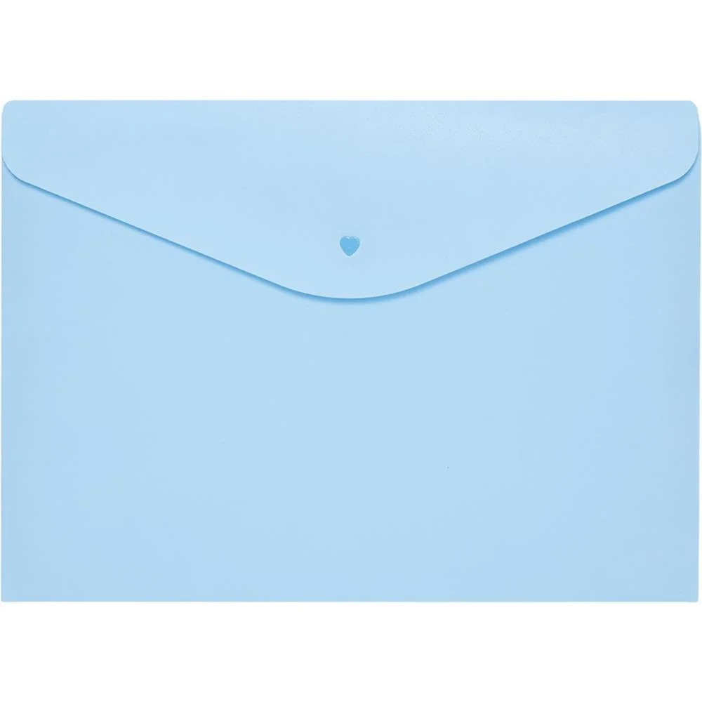 PASTA ENVELOPE A4 AZUL PASTEL POLIBRAS (PCT.C/05) - imagem 2