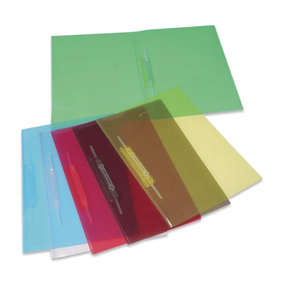 PASTA GRAMPO TRILHO PLASTICA OFICIO FUME SOFT POLIBRAS (PCT.C/10) - imagem 2