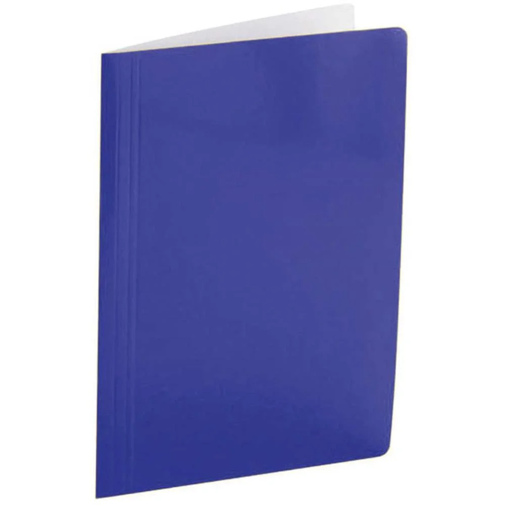 PASTA GRAMPO TRILHO PAPEL OFICIO AZUL POLYCART (PCT.C/20) - imagem 2