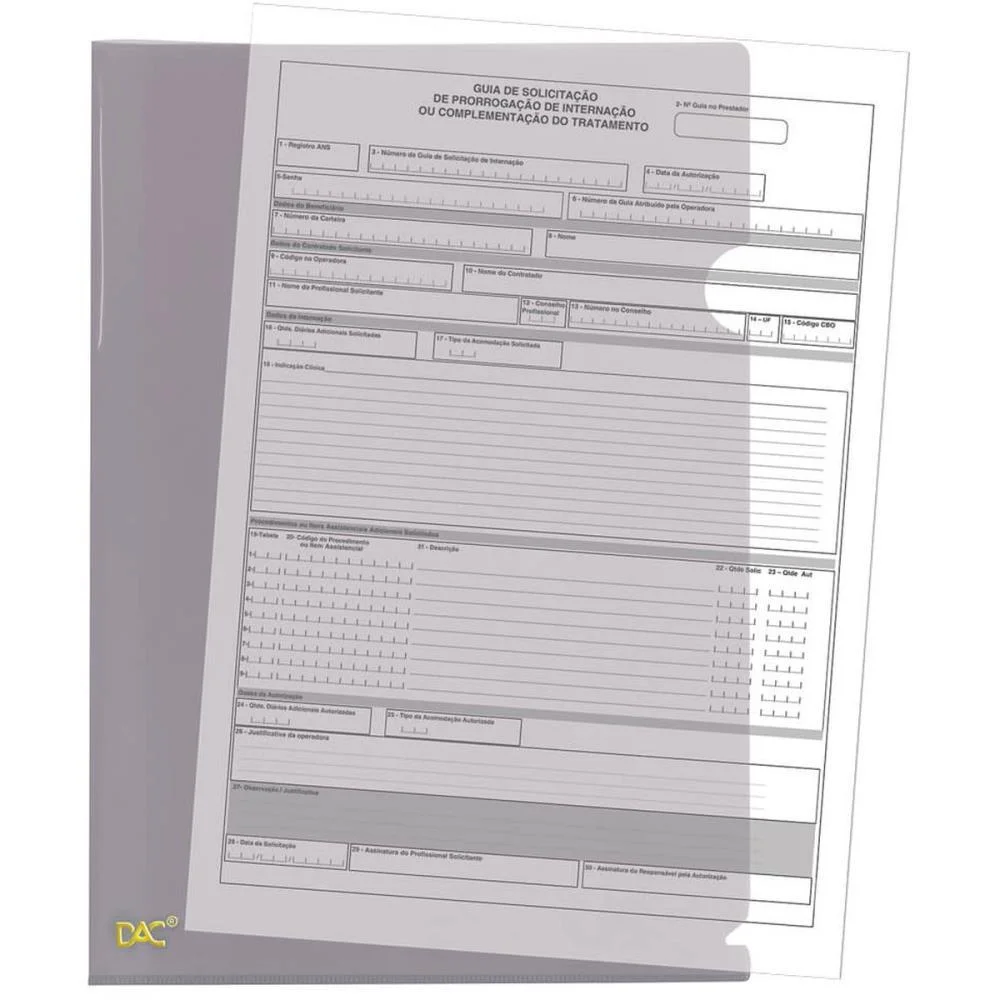 PASTA L A4 FUME DAC (PCT.C/10) - imagem 5