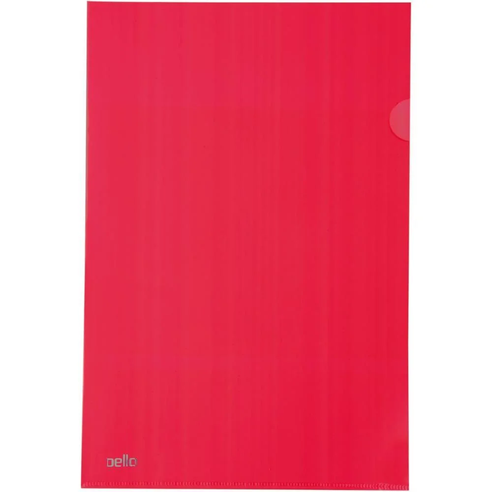 PASTA L A4 VERMELHA DELLOPLAST DELLO (PCT.C/10) - imagem 3