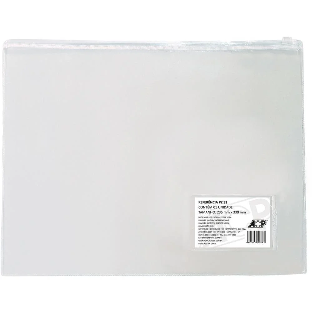 PASTA MALOTE MULTIUSO CRISTAL 33X24CM ACP (PCT.C/10) - imagem 2