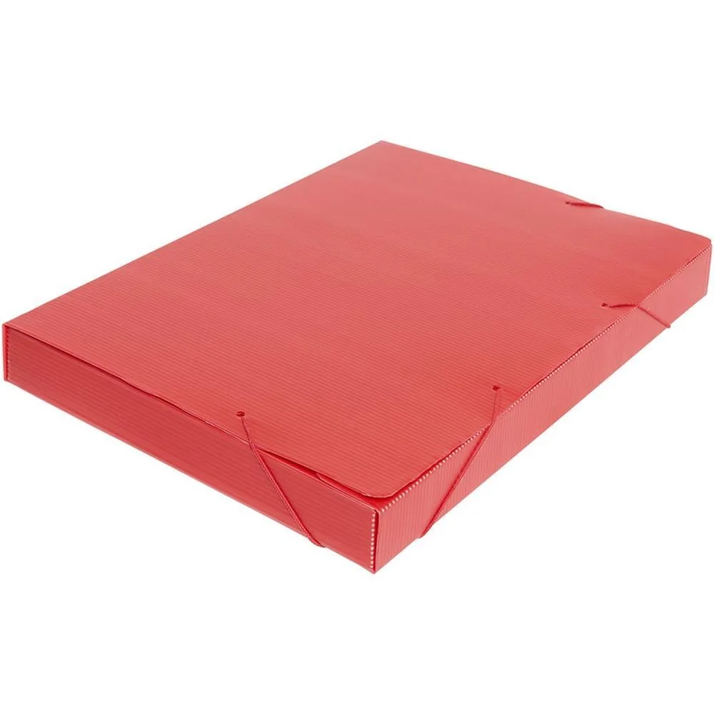 PASTA POLIONDA OFICIO 55MM VERMELHA NOVAONDA POLIBRAS (PCT.C/10) - imagem 2