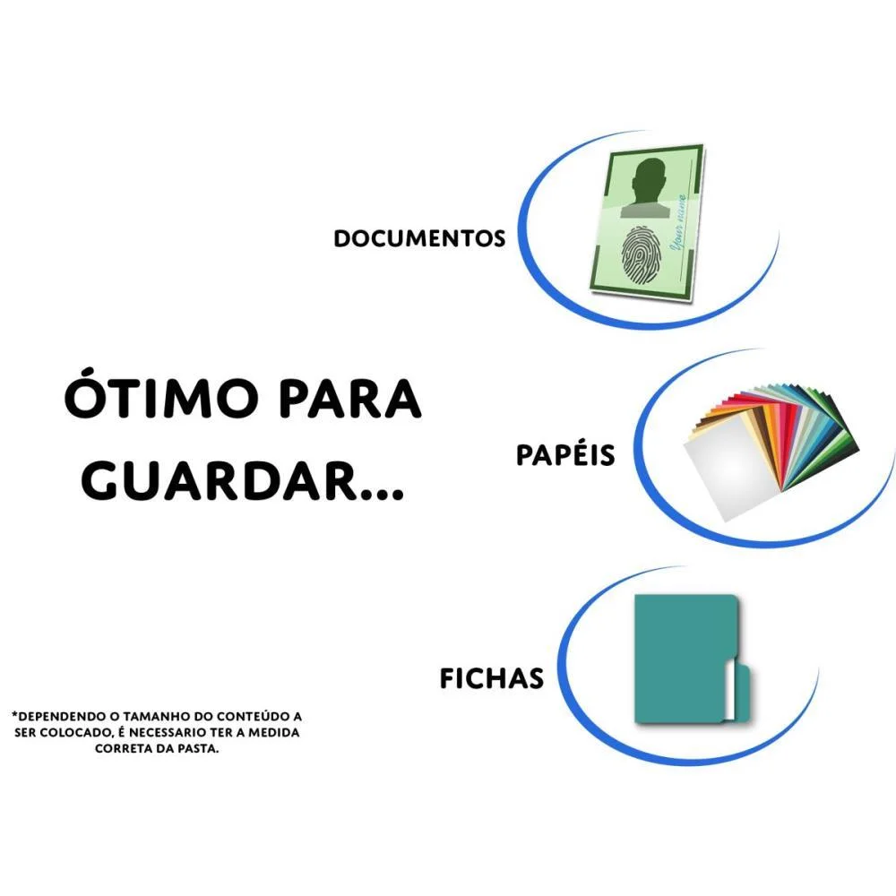PASTA SANFONADA PLASTICA OFICIO 31 DIVISOES CRISTAL POLIBRAS (UNIDADE) - imagem 4