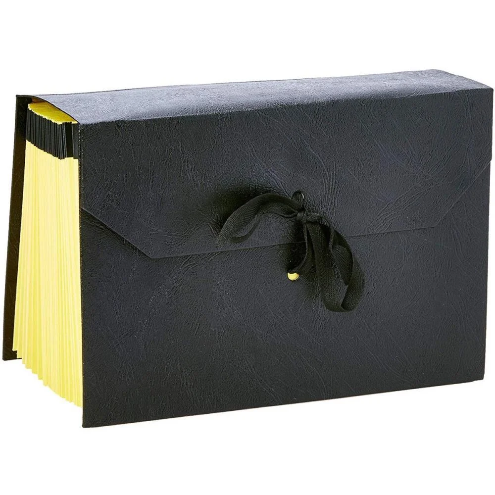 PASTA SANFONADA PAPEL DUPLICATA 31 DIV PRETA LUXO MANO (UNIDADE) - imagem 2