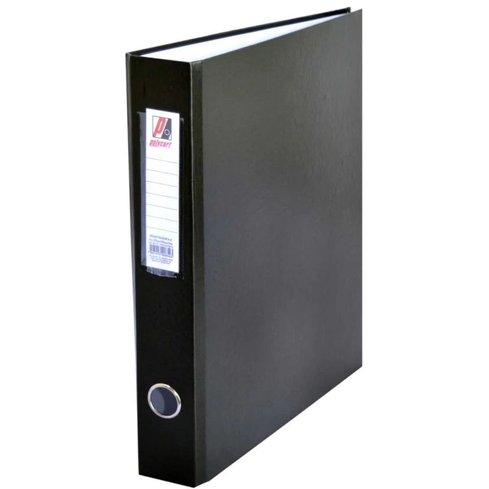 PASTA REGISTRADORA OFICIO ESTREITO PRETA POLYCART (PCT.C/04) - imagem 3