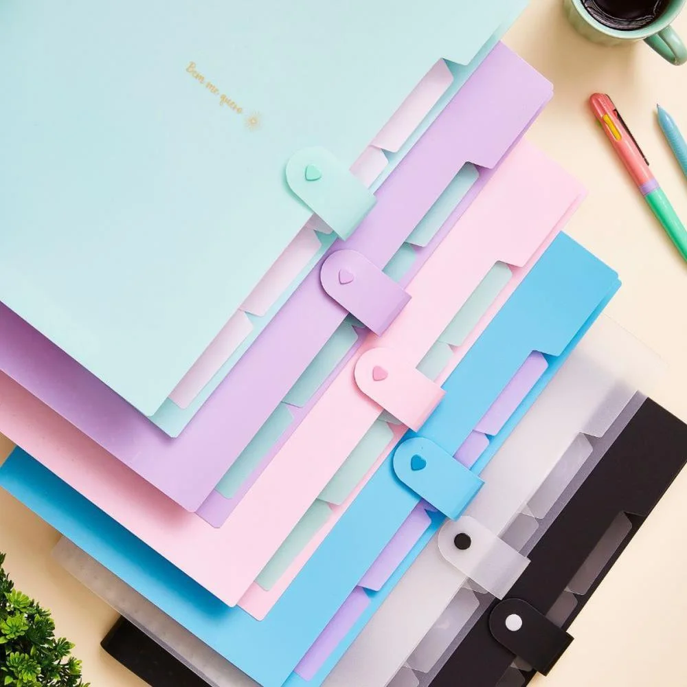 PASTA SANFONADA PLASTICA A4 5 DIVISOES VERDE PASTEL POLIBRAS (UNIDADE) - imagem 6