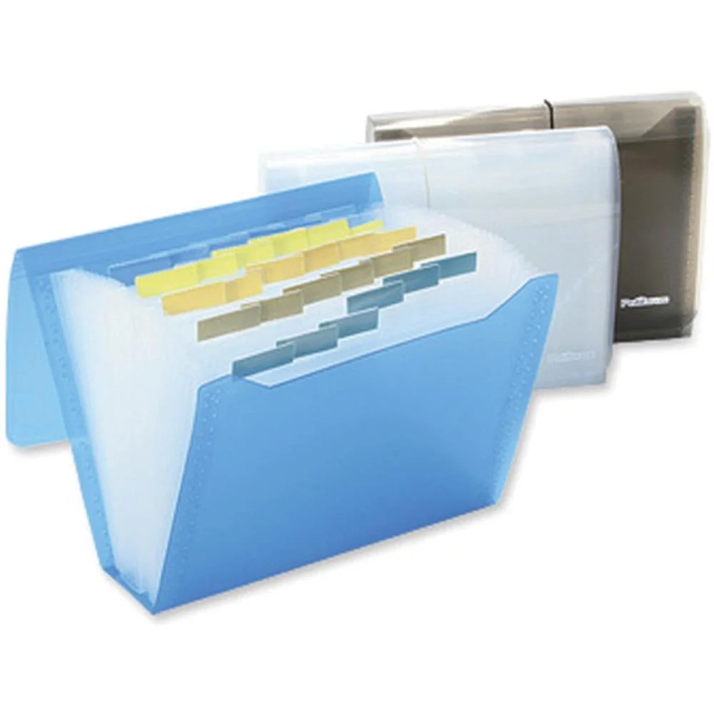 PASTA SANFONADA PLASTICA DUPLICATA 31 DIVISOES CRISTAL POLIBRAS (UNIDADE) - imagem 2