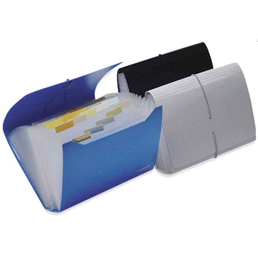 PASTA SANFONADA PLASTICA DUPLICATA 31 DIVISOES FUME POLIBRAS (UNIDADE) - imagem 2