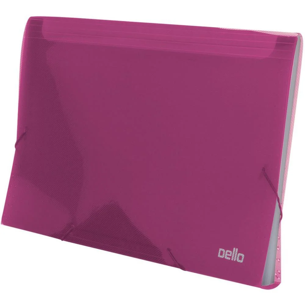 PASTA SANFONADA PLASTICA A4 12 DIVISOES PINK LINE DELLO (UNIDADE) - imagem 2