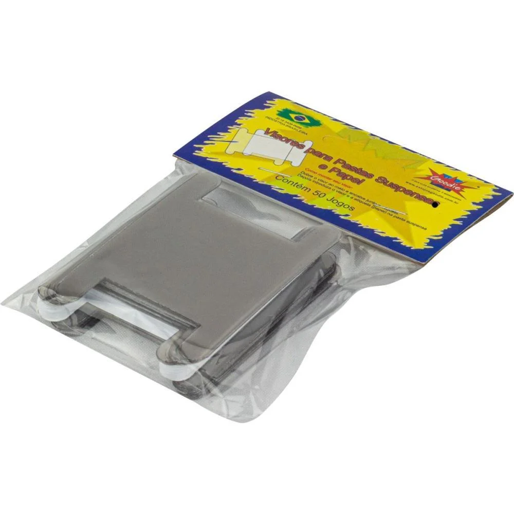 VISOR PARA PASTA SUSPENSA VISOR CRISTAL+ETIQUETA C/50J GOODIE (PCT.C/50) - imagem 4