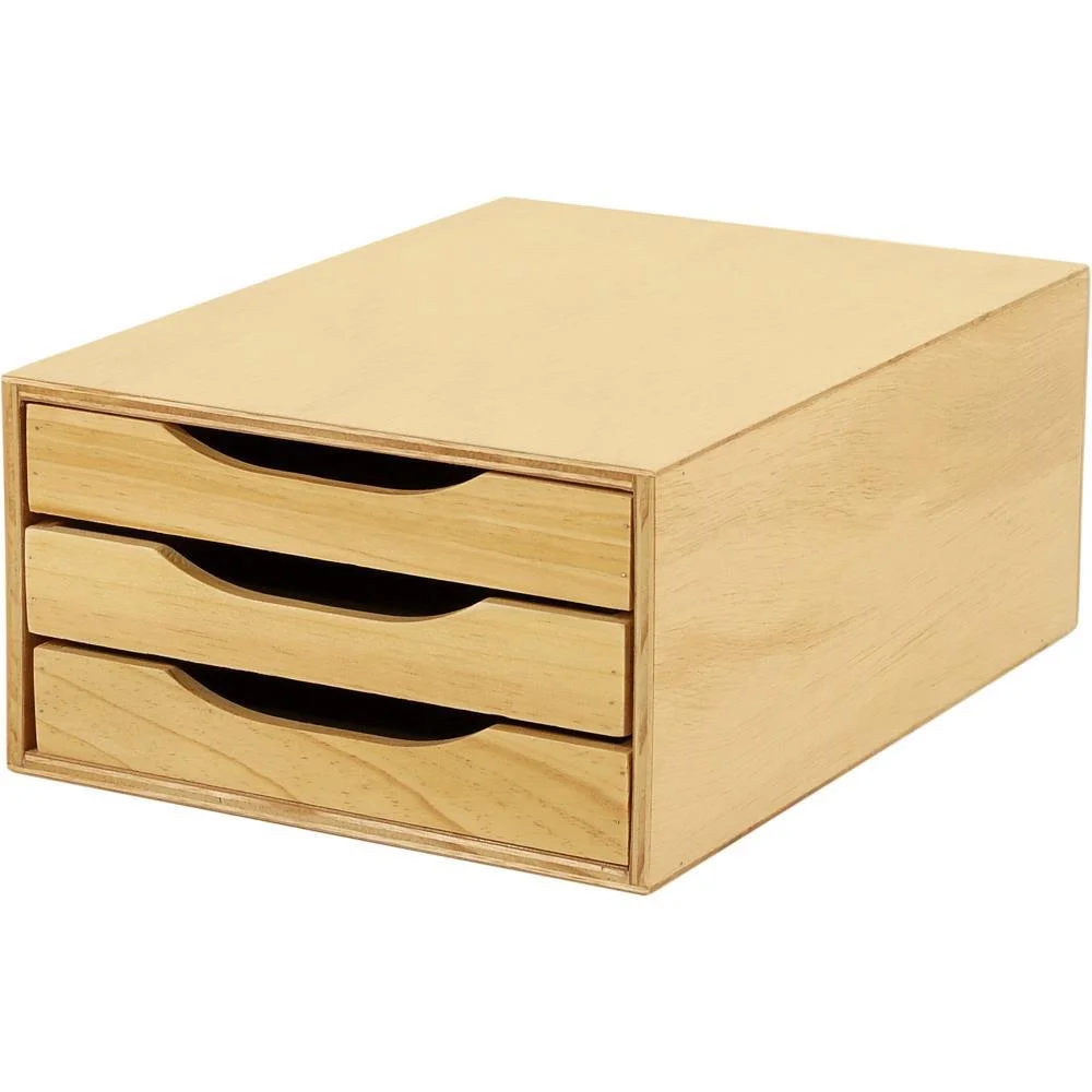 CAIXA CORRESPONDENCIA MADEIRA ARQUIVO 03 GAVETAS MADEIRA SOUZA (UNIDADE) - imagem 3