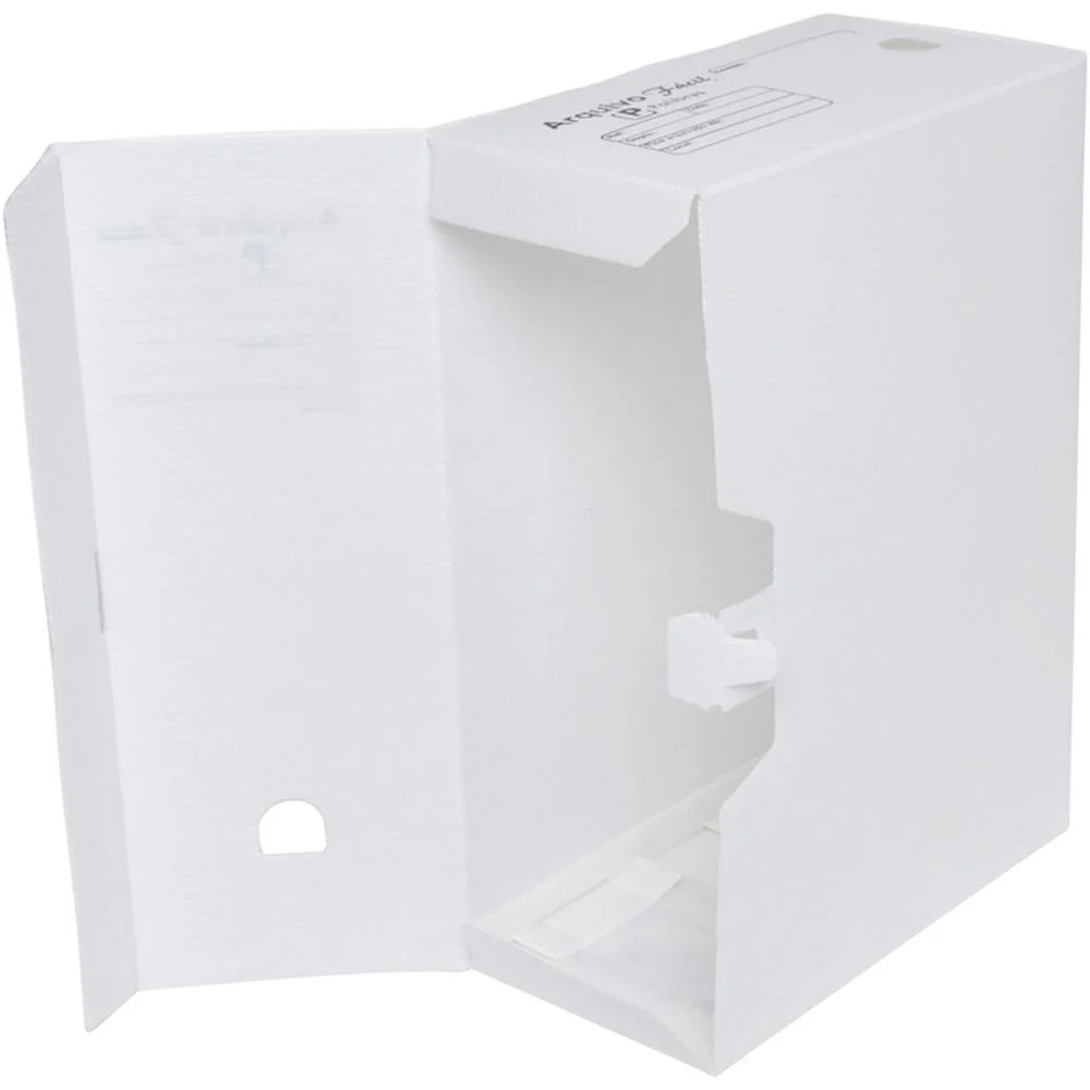 ARQUIVO MORTO POLIPROPILENO FACIL NOVAONDA BRANCO POLIBRAS (PCT.C/10) - imagem 5