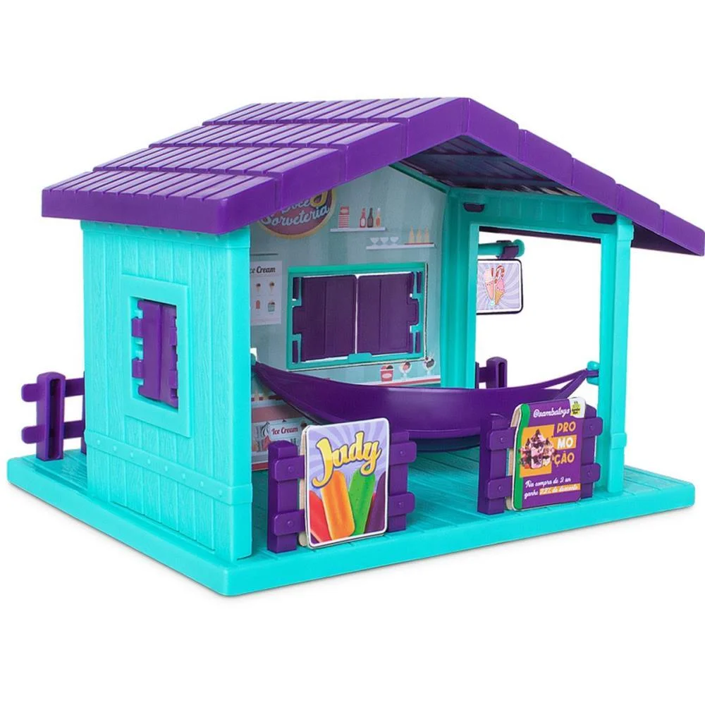 CENARIO TEMATICO (PLAYSET) JUDY DOCE SORVETERIA SAMBA TOYS (UNIDADE) - imagem 5