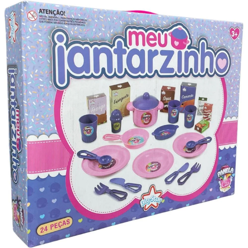 BRINCANDO DE CASINHA PANELA E CIA MEU JANTARZINHO BIG STAR (UNIDADE) - imagem 5