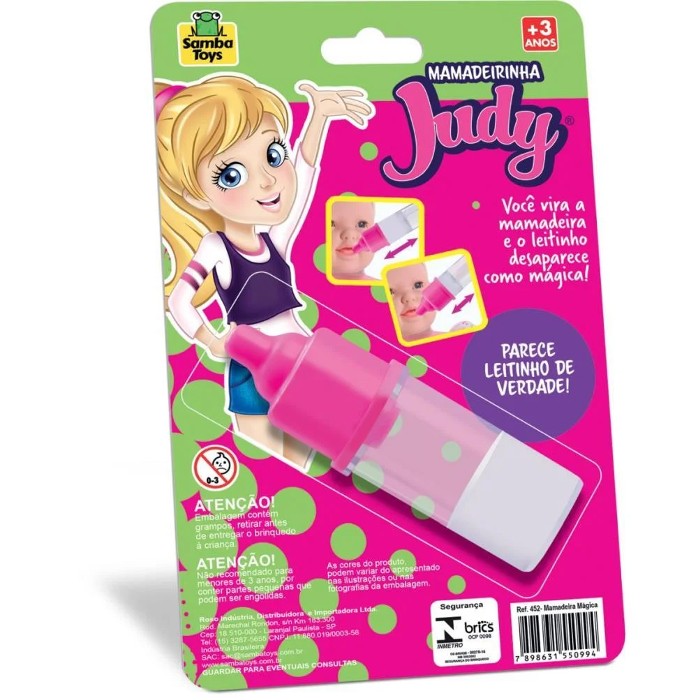 BRINCANDO DE CASINHA MAMADEIRA MAGICA JUDY SAMBA TOYS (UNIDADE) - imagem 3