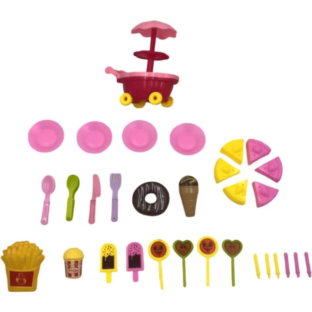 BRINCANDO DE CASINHA LANCHE DA TURMA 31PCS PICA PAU (UNIDADE) - imagem 3