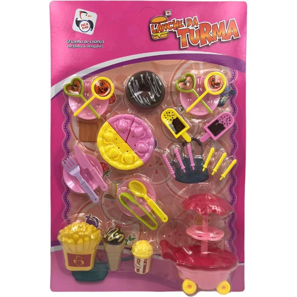 BRINCANDO DE CASINHA LANCHE DA TURMA 31PCS PICA PAU (UNIDADE) - imagem 4