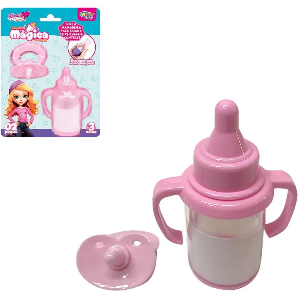 BRINCANDO DE CASINHA MAMADEIRA MAGICA + CHUPETA WELLMIX (BLISTER) - imagem 2