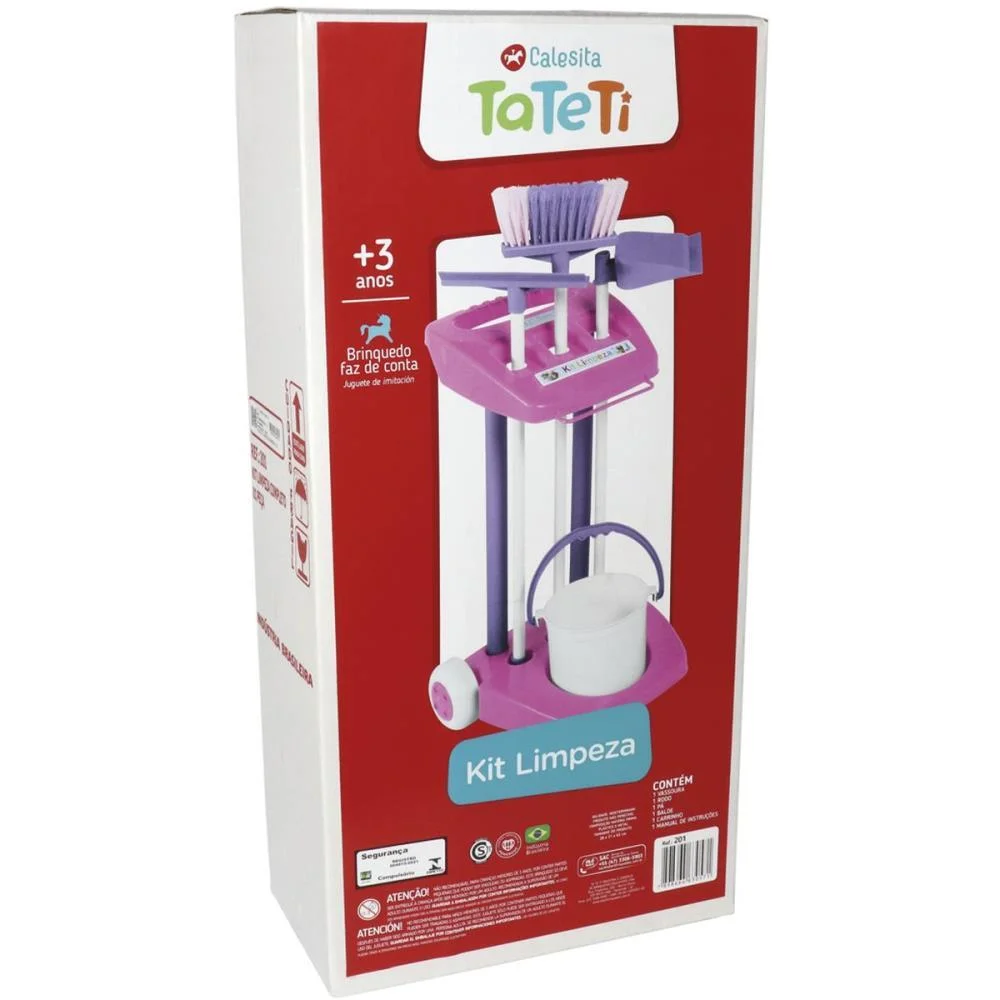 BRINCANDO DE CASINHA KIT LIMPEZA COMPLETO TATETI (UNIDADE) - imagem 4