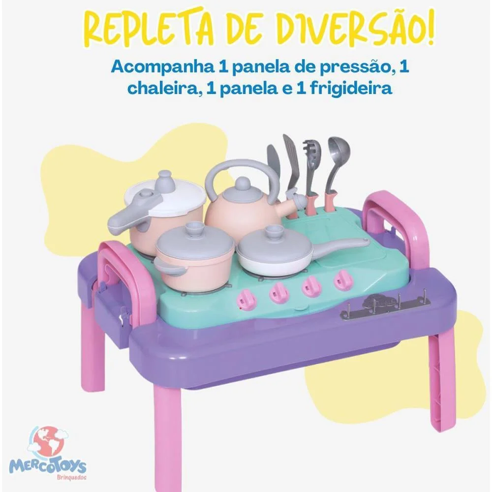 BRINCANDO DE CASINHA MESINHA BABY GOURMET CHARMOSA MERCO TOYS (UNIDADE) - imagem 8