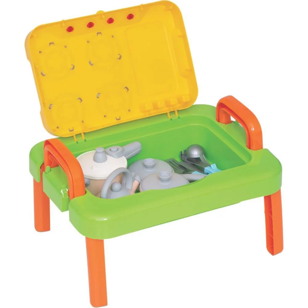 BRINCANDO DE CASINHA MESINHA BABY GOURMET C/ACESSOR MERCO TOYS (UNIDADE) - imagem 8