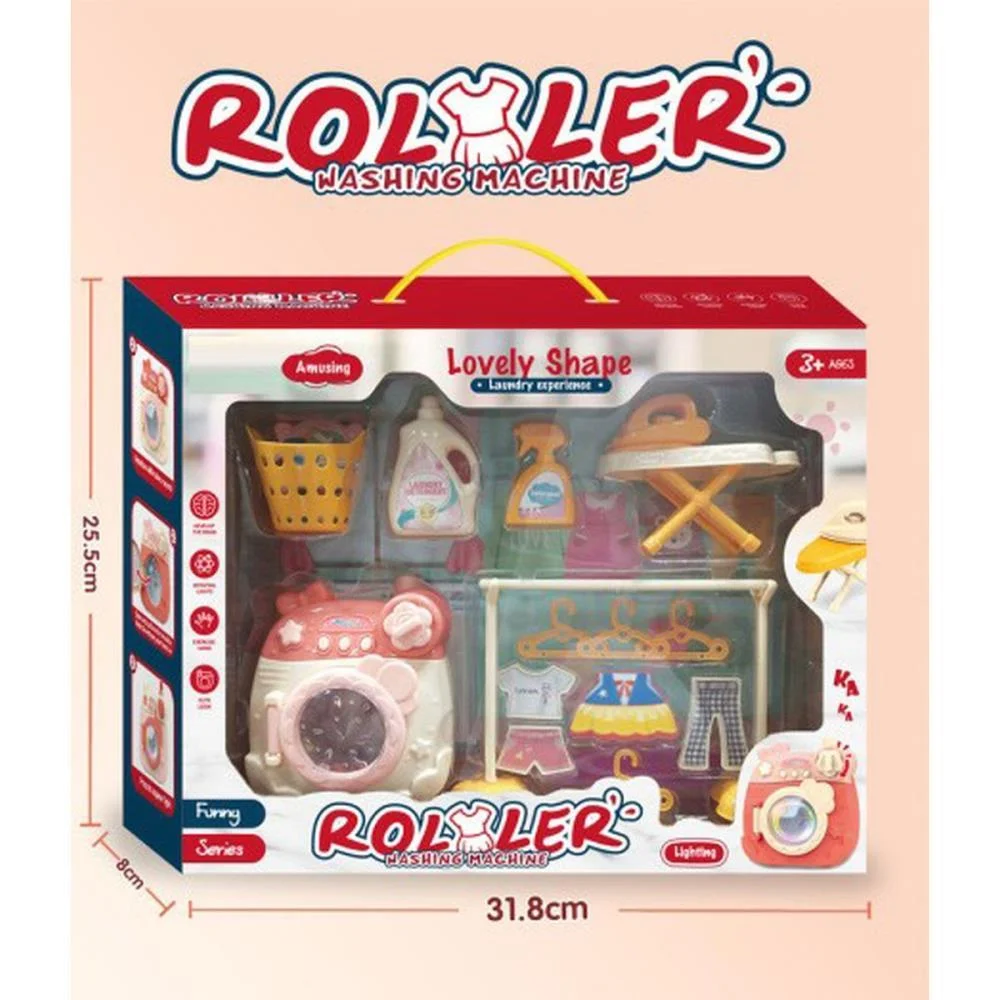 BRINCANDO DE CASINHA MAQUINA DE LAVAR C/SOM/ACESSOR PP IMPORT (UNIDADE) - imagem 5