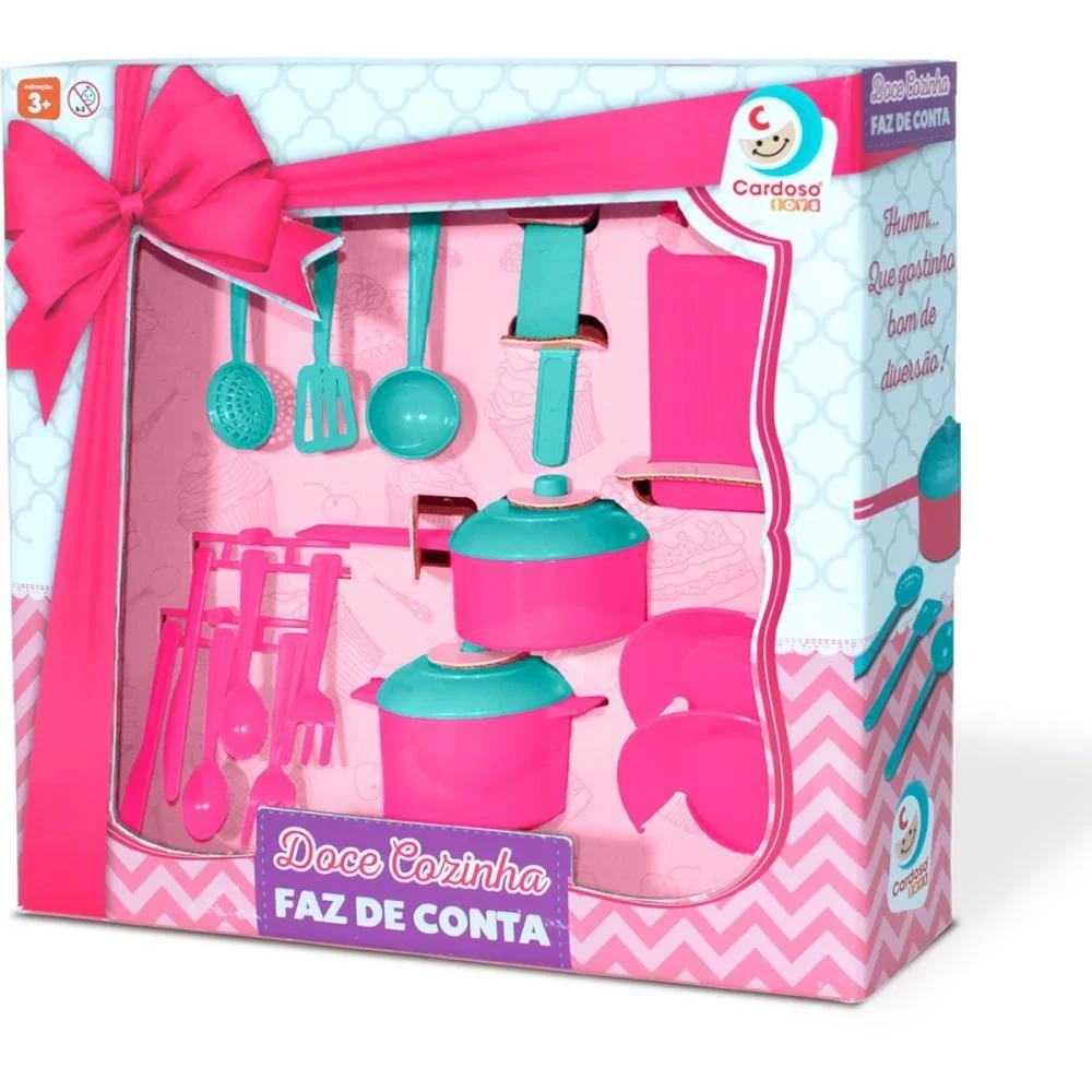 BRINCANDO DE CASINHA DOCE COZINHA FAZ DE CONTA CARDOSO TOYS (UNIDADE) - imagem 4
