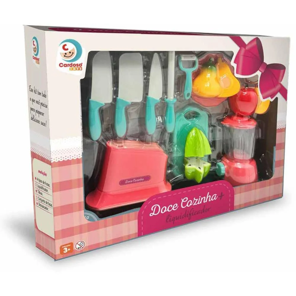 BRINCANDO DE CASINHA DOCE COZINHA PLUS LIQUIDIFICAD CARDOSO TOYS (UNIDADE) - imagem 4