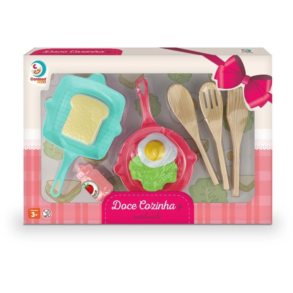 BRINCANDO DE CASINHA DOCE COZINHA PLUS SANDWICH CARDOSO TOYS (UNIDADE) - imagem 3