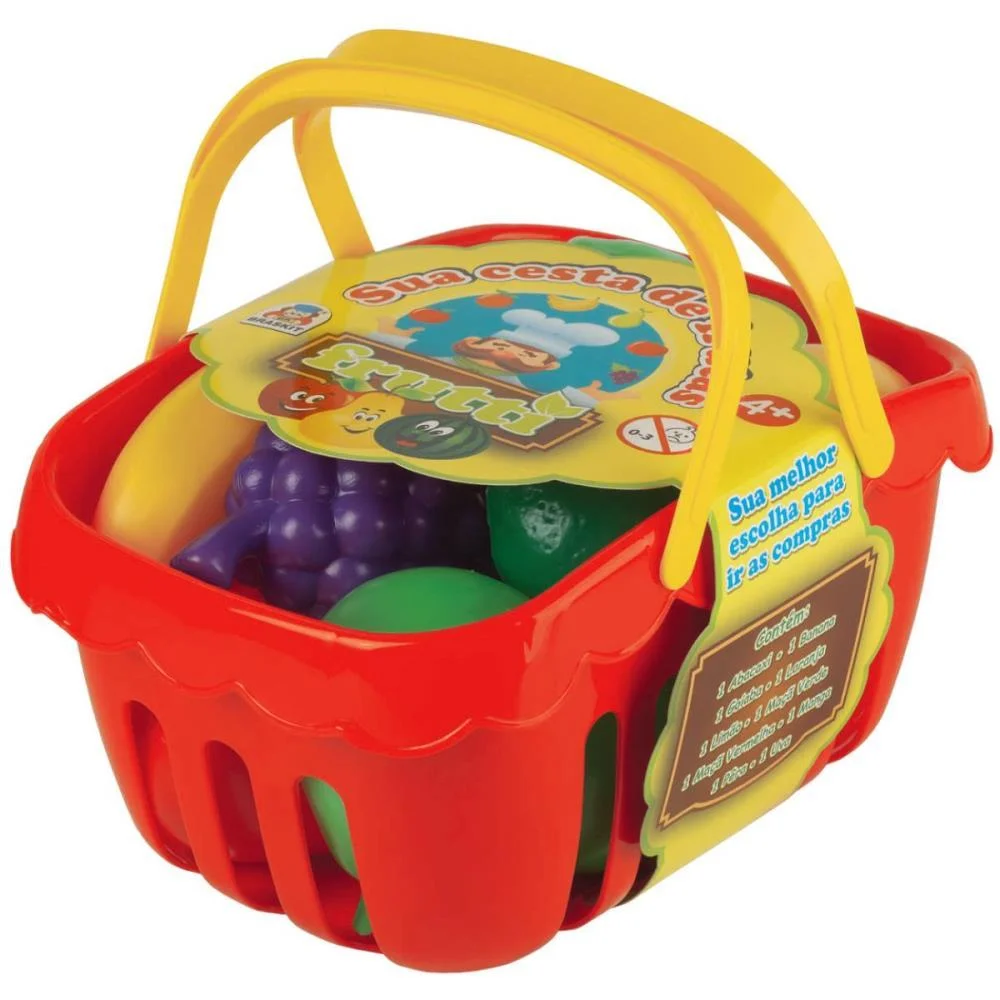 BRINCANDO DE CASINHA CESTA DE FRUTAS BRASKIT (UNIDADE) - imagem 5