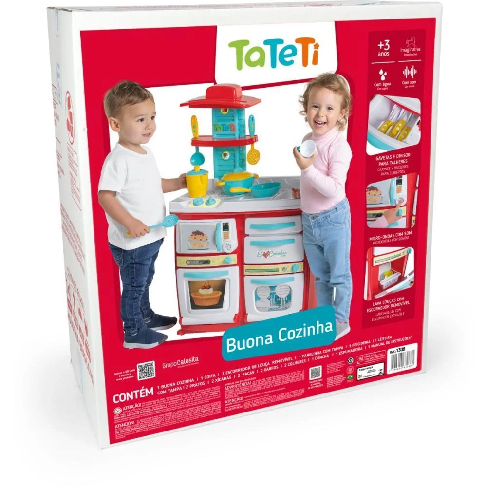 BRINCANDO DE CASINHA BUONA COZINHA C/ ACESSORIOS TATETI (UNIDADE) - imagem 10