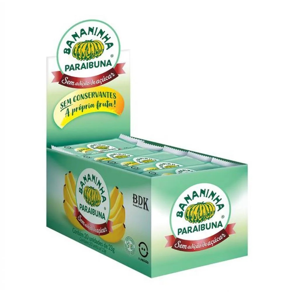 DOCE BANANINHA S/ACUCAR 23G. BANANINHA PARAIBUNA (DP.C/20) - imagem 2