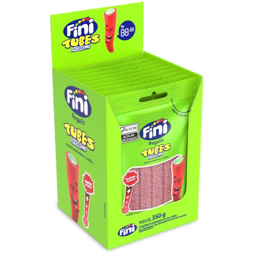 DOCE TUBES SUPER ACIDO 35G FINI (DP.C/10) - imagem 3