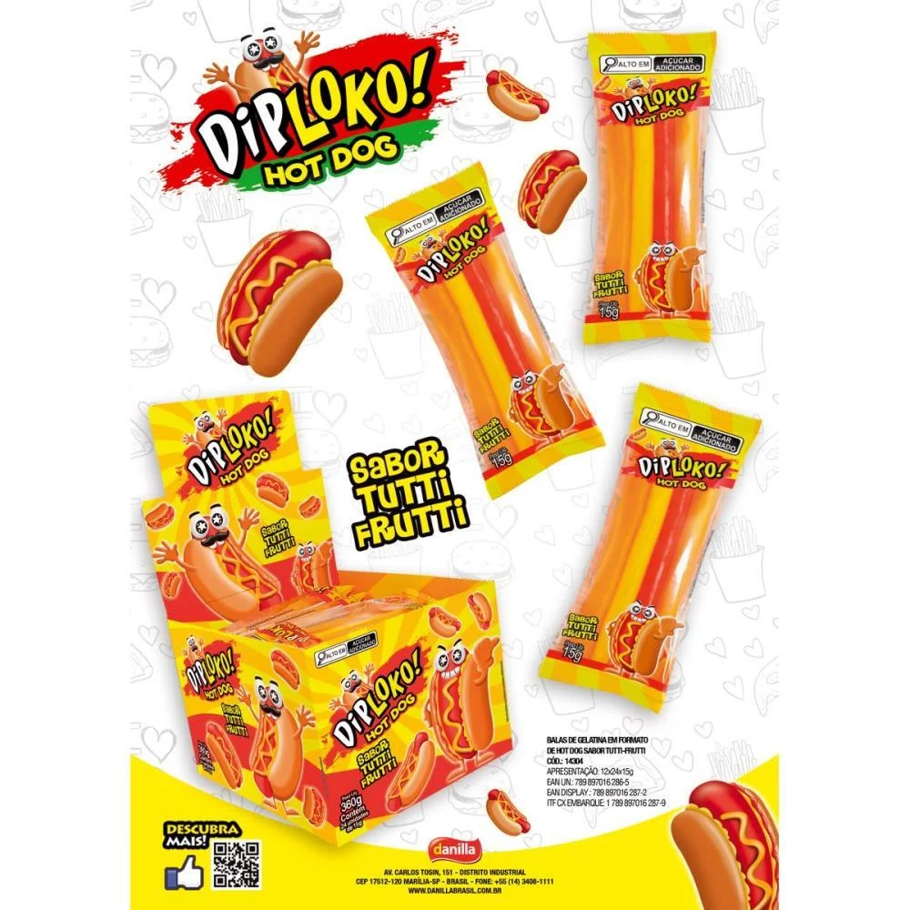 DOCE HOT DOG DANILLA FOODS (DP.C/24) - imagem 5