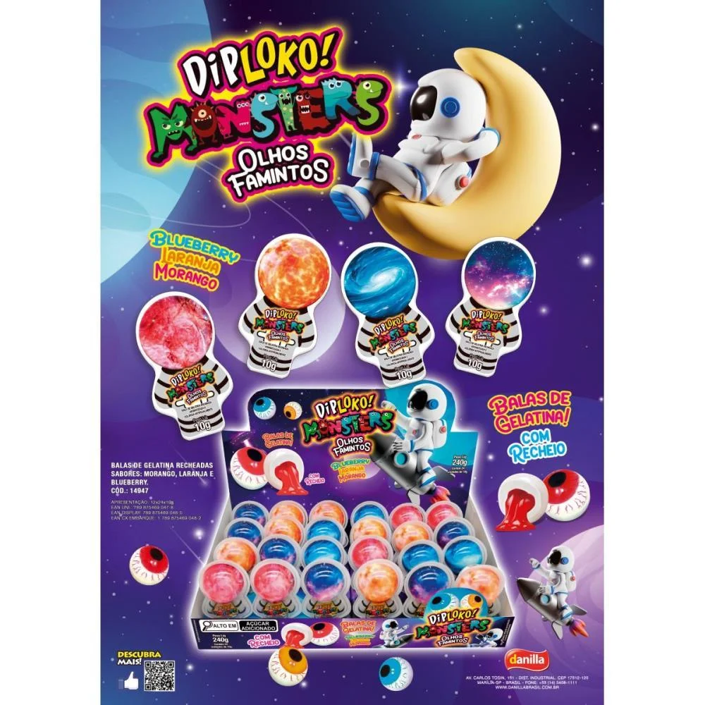 DOCE OLHOS FAMINTOS ASTRON. C/RECHE DANILLA FOODS (DP.C/24) - imagem 4