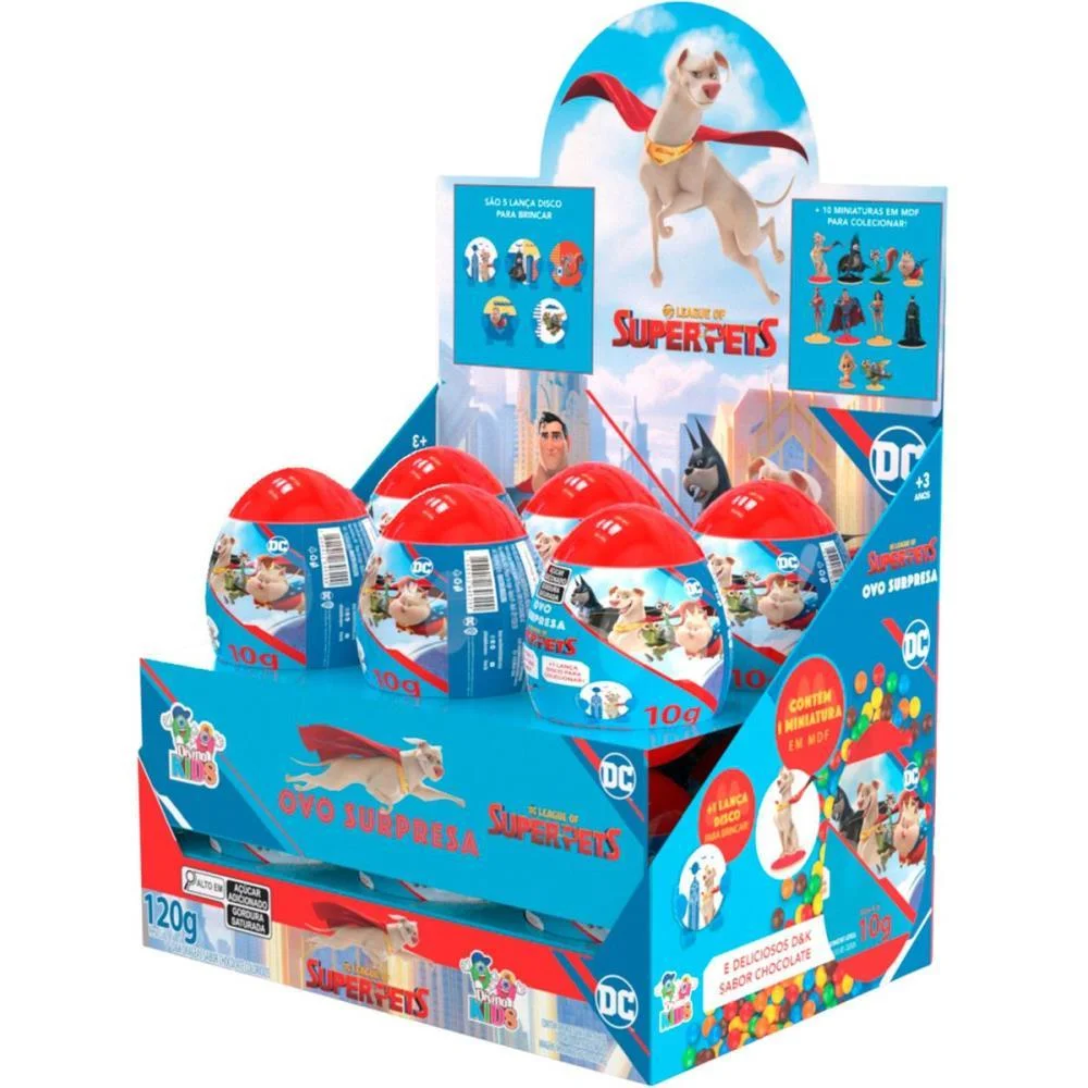 DOCE OVO SURPRESA SUPERPETS DIVINO KIDS (DP.C/12) - imagem 6
