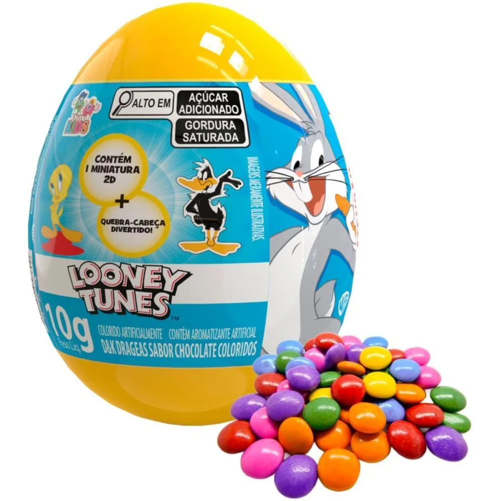 DOCE OVO SURPRESA LOONEY TUNES DIVINO KIDS (DP.C/12) - imagem 3