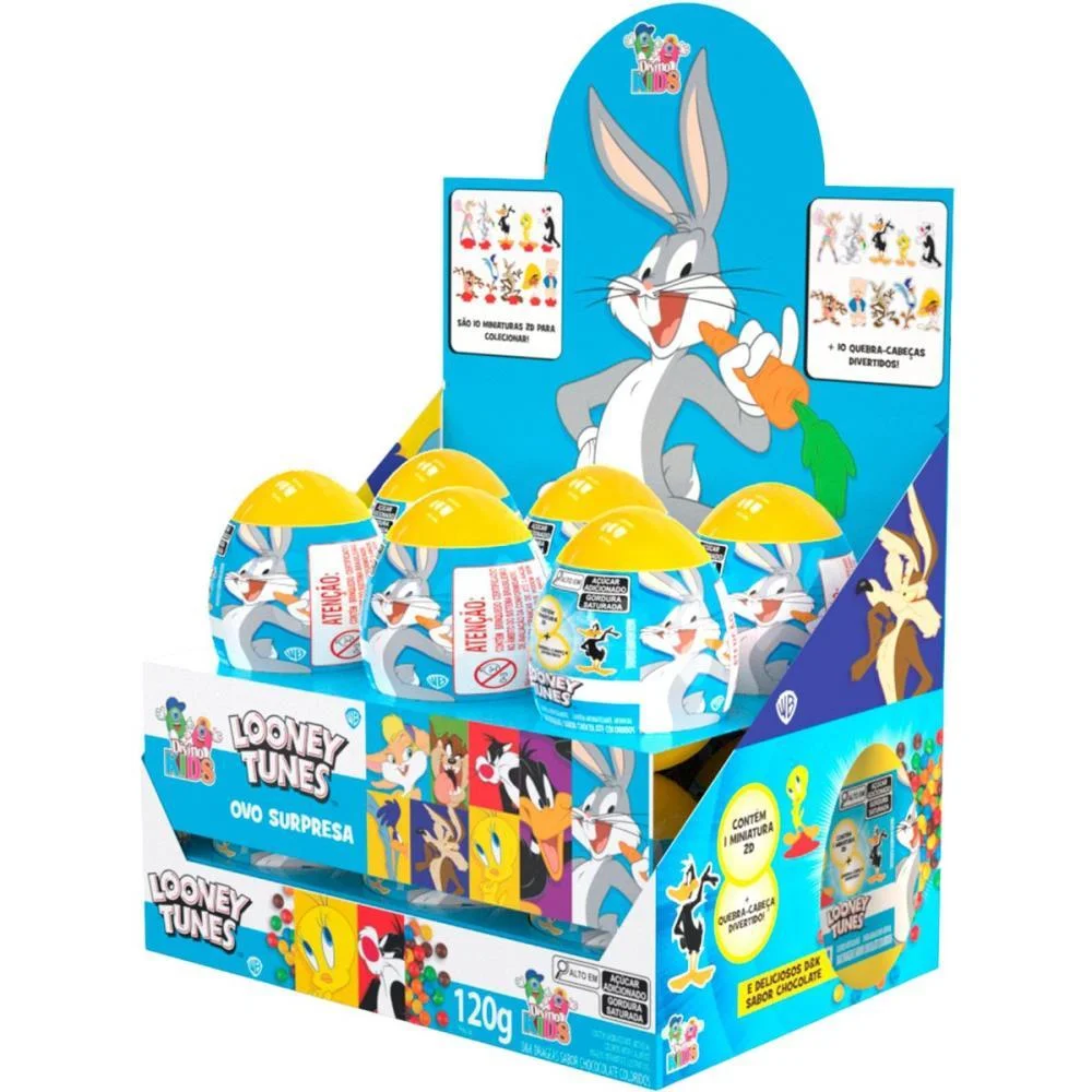 DOCE OVO SURPRESA LOONEY TUNES DIVINO KIDS (DP.C/12) - imagem 6