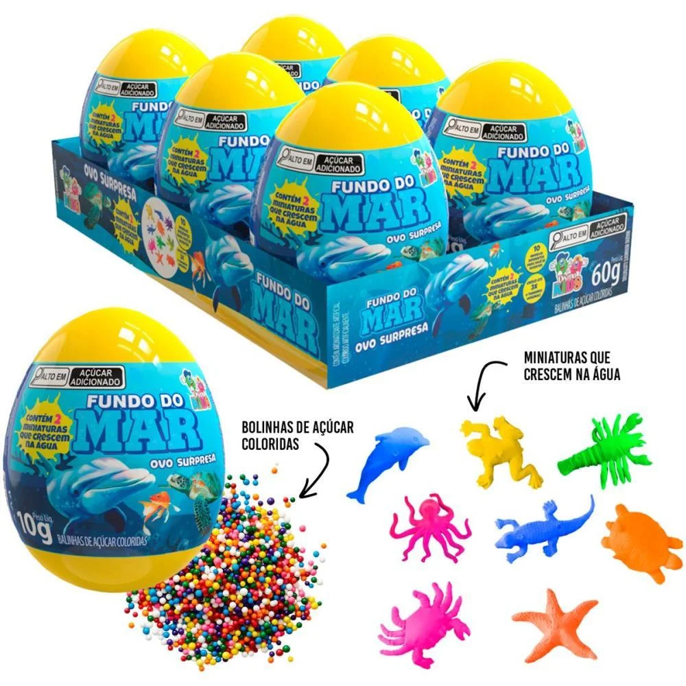 DOCE OVO SURPRESA FUNDO DO MAR DIVINO KIDS (DP.C/06) - imagem 6