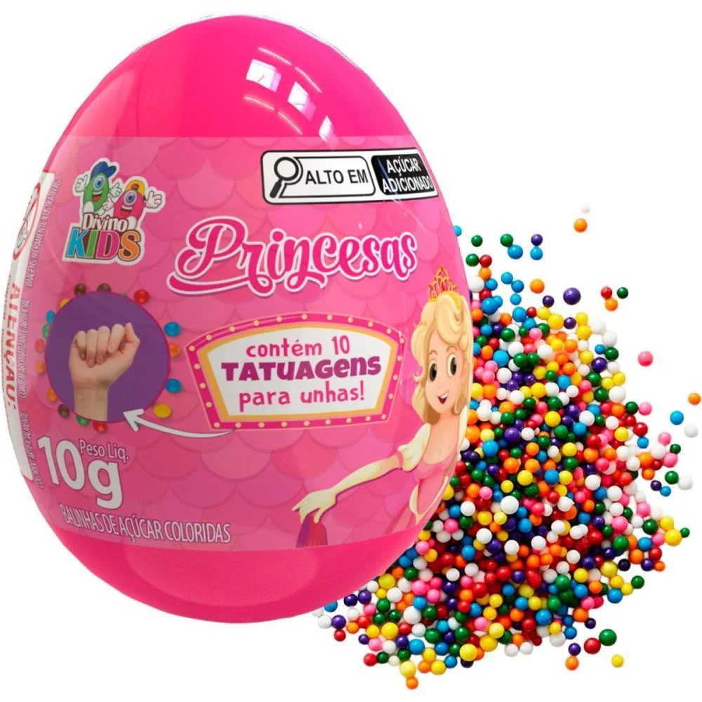 DOCE OVO SURPRESA PRINCESAS DIVINO KIDS (DP.C/06) - imagem 3